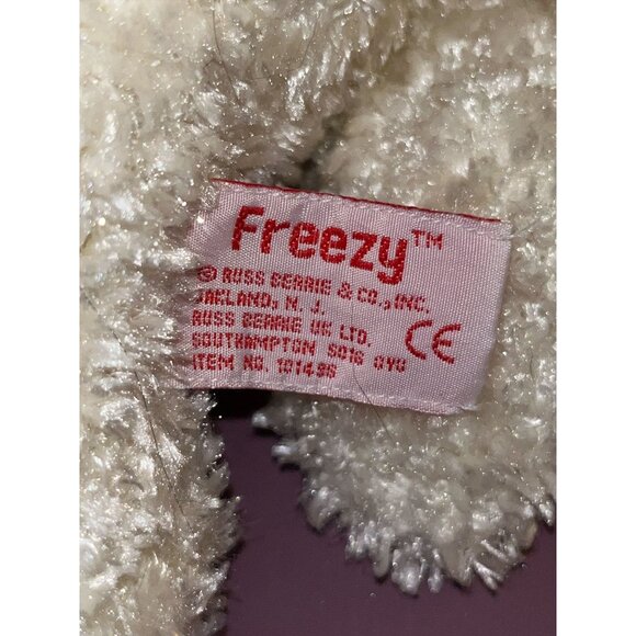 Russ Berrie Freezy the Snowman Sparkly 9" Plush Toy NWT Stuffed Frosty - Picture 9 of 10